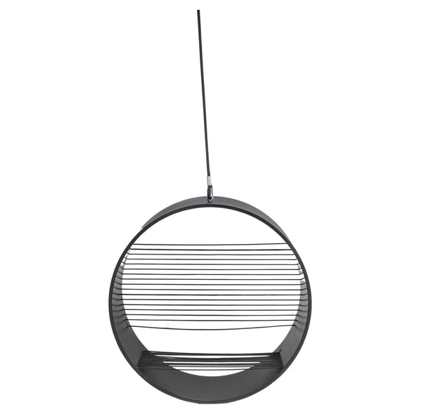 Hanne Kortegaard Black Oak Anello Hanging Chair - REHAUS - Hanne Kortegaard