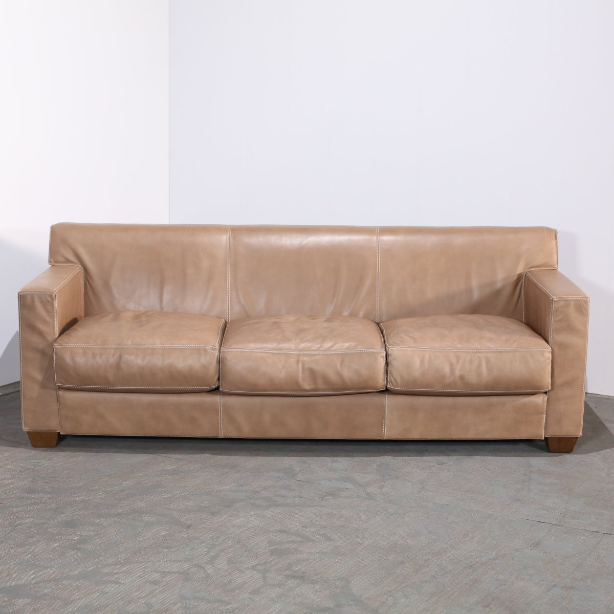 Hermès Reeditions 3 Seater Leather Sofa by J.M. Frank @ REHAUS