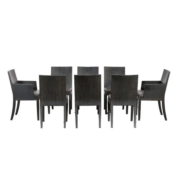 Hermès Reeditions Dining Chairs by Jean-Michel Frank, Set of Eight