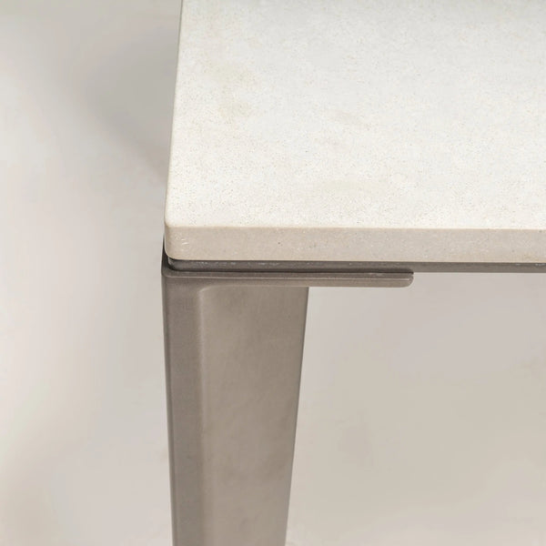 Holly Hunt Grey Keel Cement Outdoor Dining Table - REHAUS - Holly Hunt