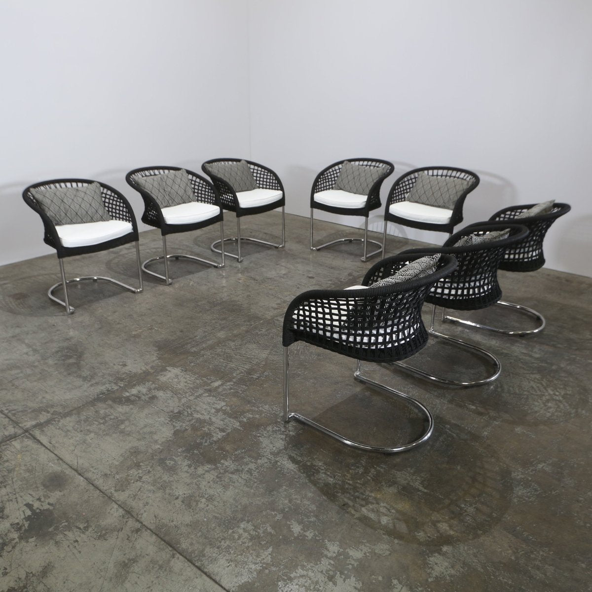 Indian Ocean Marina Curve Chairs, Set of Eight @ REHAUS