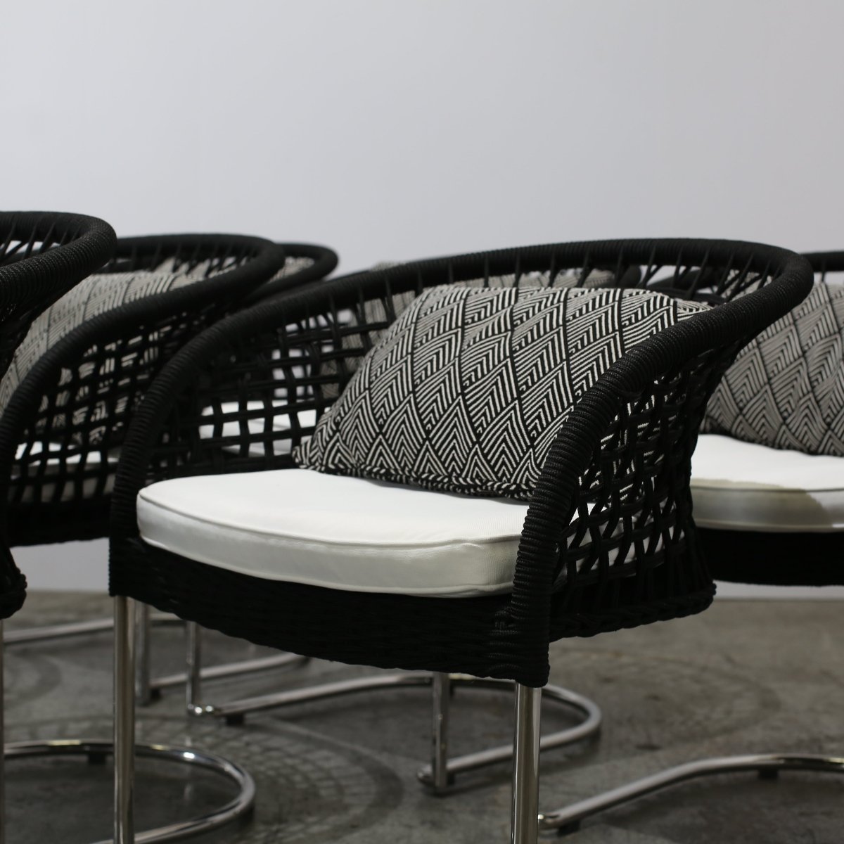 Indian Ocean Marina Curve Chairs, Set of Eight @ REHAUS