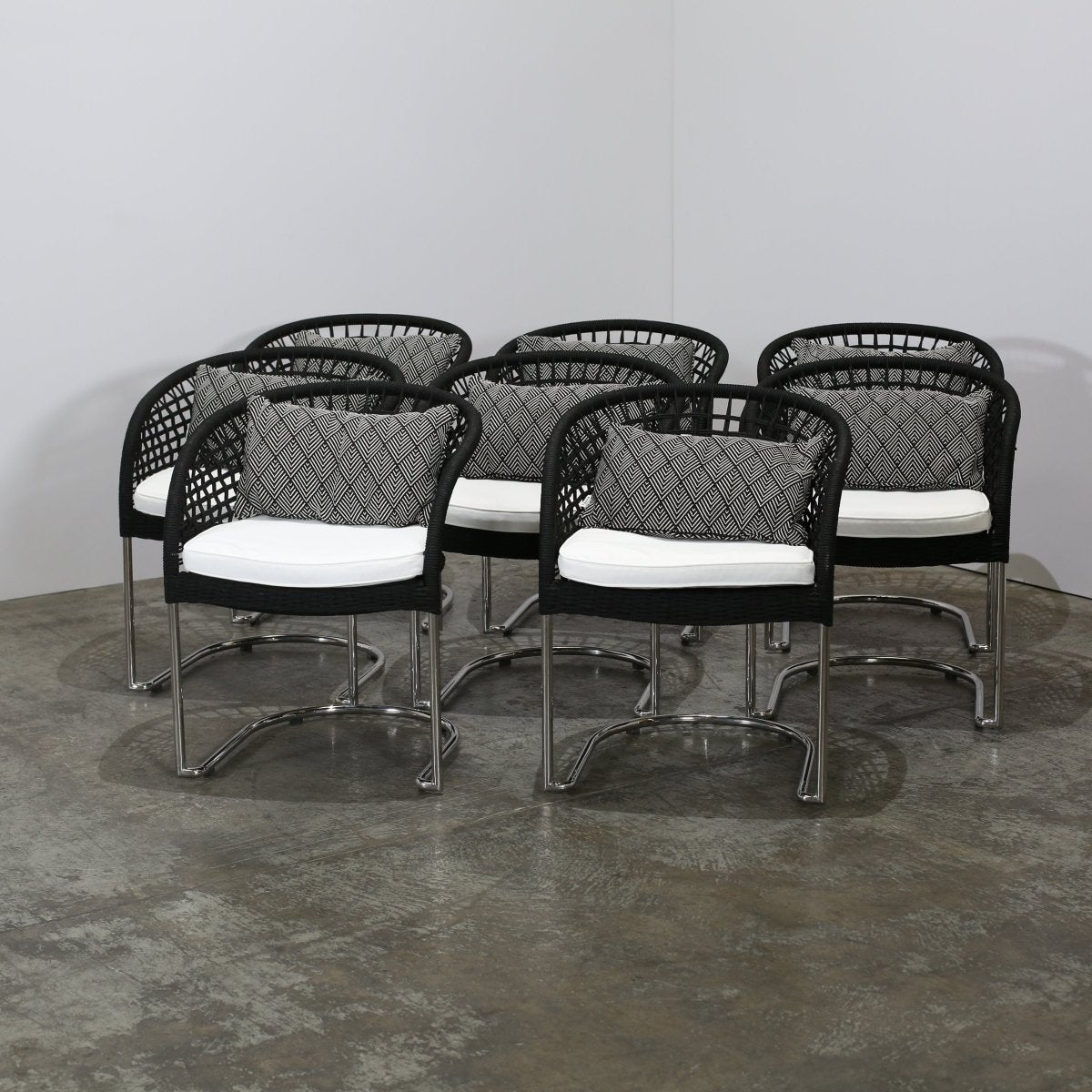 Indian Ocean Marina Curve Chairs, Set of Eight @ REHAUS
