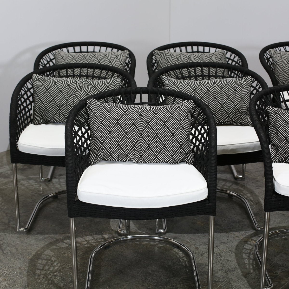 Indian Ocean Marina Curve Chairs, Set of Eight @ REHAUS