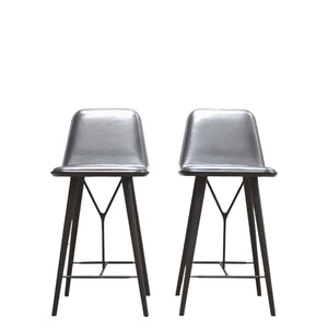 Indor Fredericia Spine Bar Stool with Grey Upholstery - REHAUS - Indor