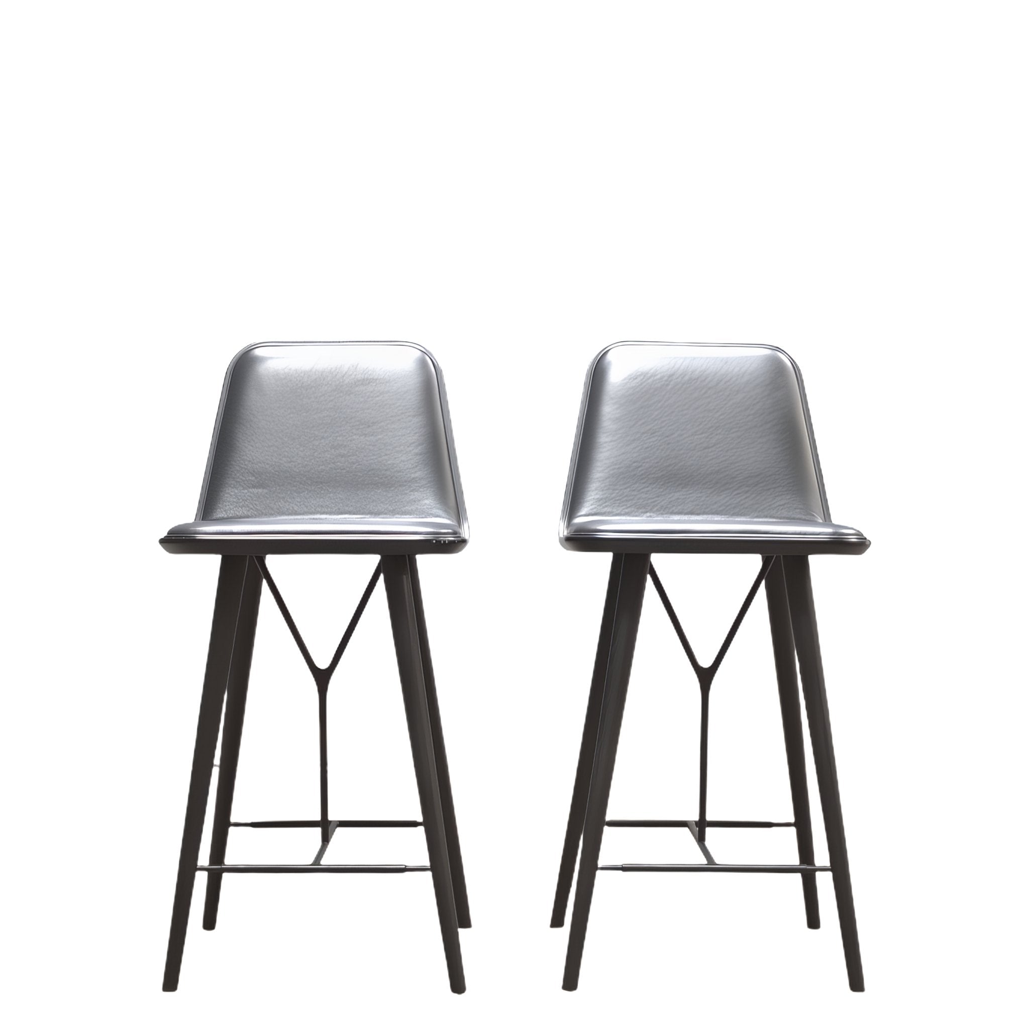 Indor Fredericia Spine Bar Stool with Grey Upholstery - REHAUS - Indor