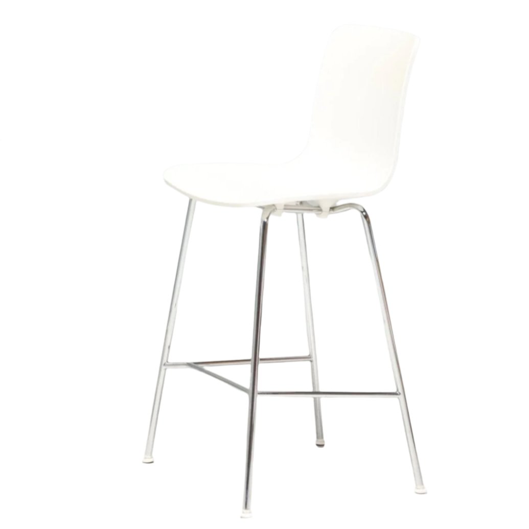 Jasper Morrison for Vitra White HAL RE Medium Bar Stool, 2013 @ REHAUS