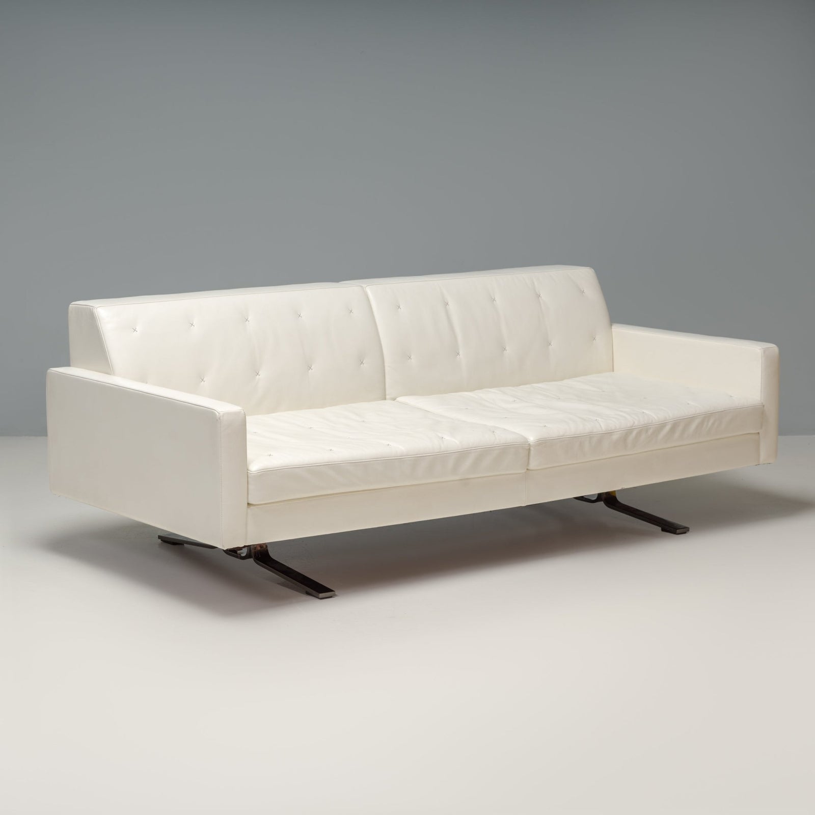 Jean - Marie Massaud for Poltrona Frau Cream Leather Kennedee Sofa - REHAUS - Jean - Marie Massaud