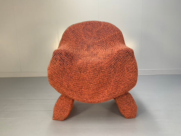 Jordyn Rachel Gardiner Udder Armchair & Stool - In Crochet Cotton Yarn @ REHAUS