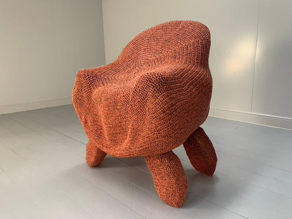 Jordyn Rachel Gardiner Udder Armchair & Stool - In Crochet Cotton Yarn @ REHAUS