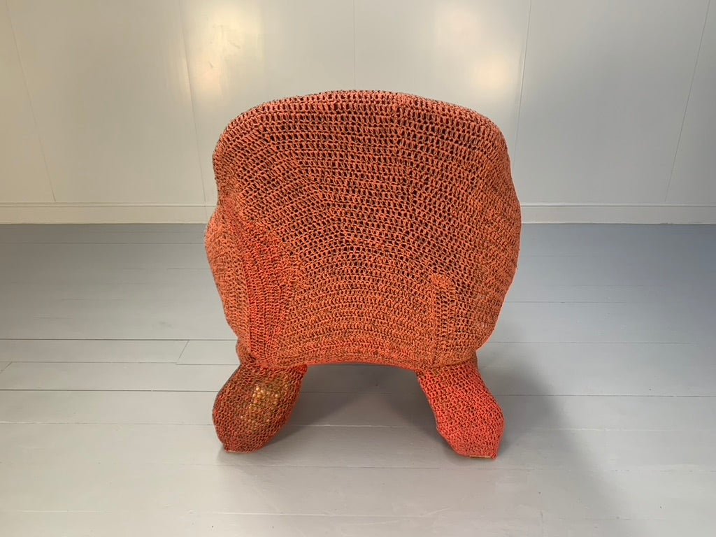 Jordyn Rachel Gardiner Udder Armchair & Stool - In Crochet Cotton Yarn @ REHAUS