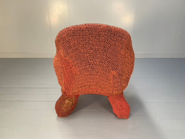Jordyn Rachel Gardiner Udder Armchair & Stool - In Crochet Cotton Yarn @ REHAUS