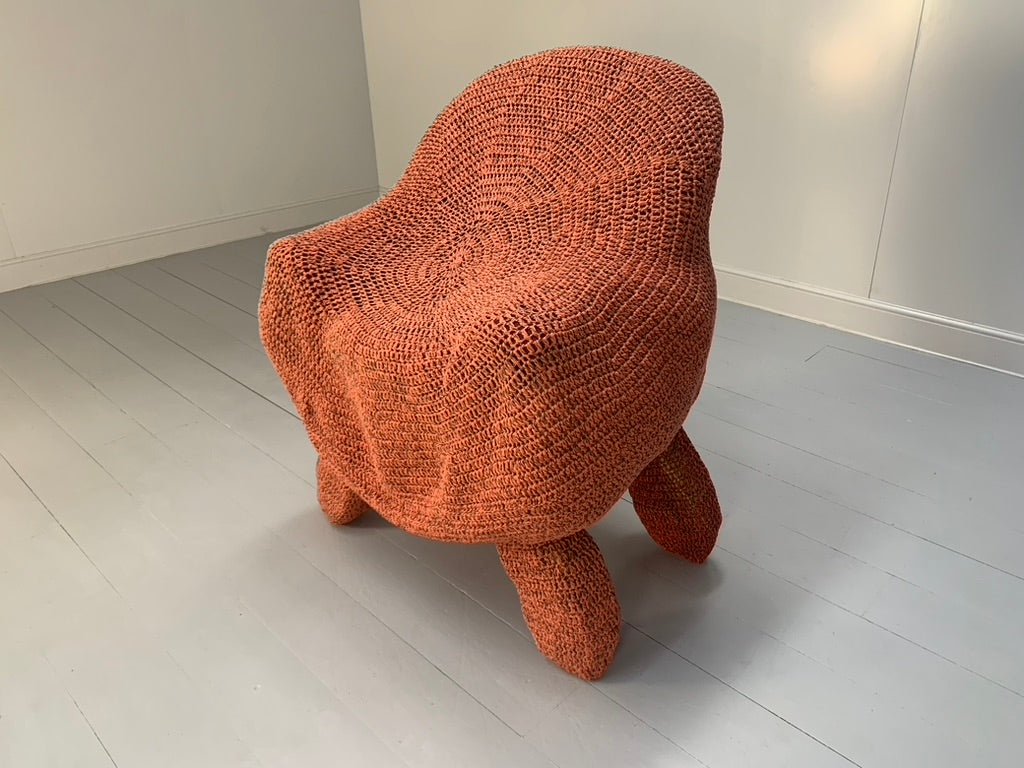 Jordyn Rachel Gardiner Udder Armchair & Stool - In Crochet Cotton Yarn @ REHAUS