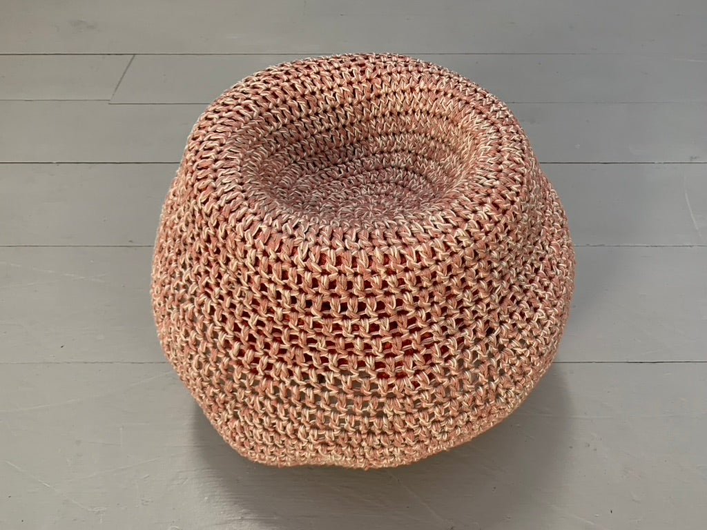 Jordyn Rachel Gardiner Udder Armchair & Stool - In Crochet Cotton Yarn @ REHAUS