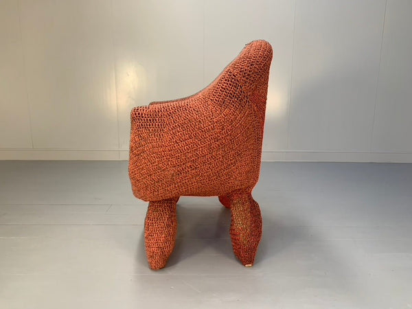 Jordyn Rachel Gardiner Udder Armchair & Stool - In Crochet Cotton Yarn @ REHAUS