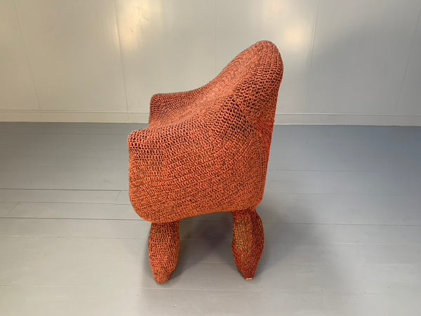 Jordyn Rachel Gardiner Udder Armchair & Stool - In Crochet Cotton Yarn @ REHAUS