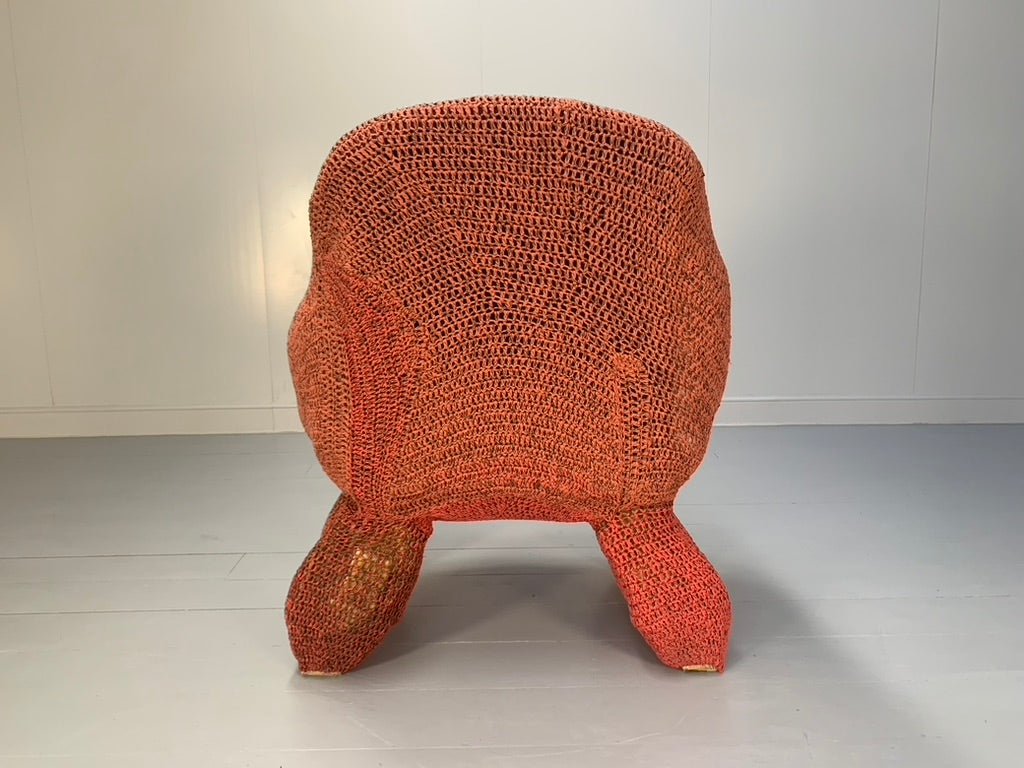 Jordyn Rachel Gardiner Udder Armchair & Stool - In Crochet Cotton Yarn @ REHAUS