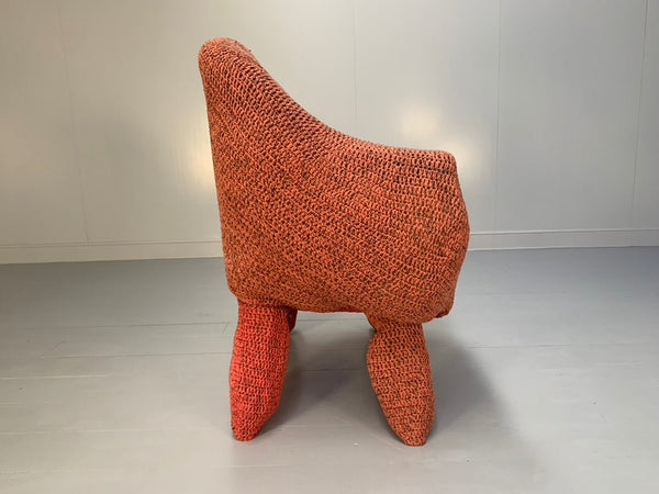 Jordyn Rachel Gardiner Udder Armchair & Stool - In Crochet Cotton Yarn @ REHAUS