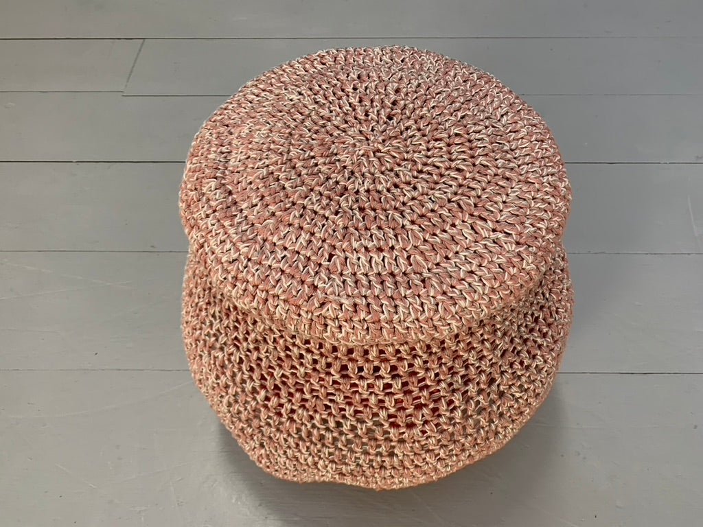 Jordyn Rachel Gardiner Udder Armchair & Stool - In Crochet Cotton Yarn @ REHAUS