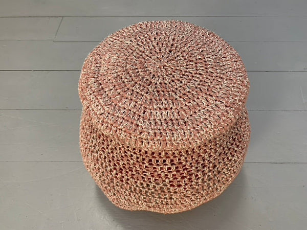 Jordyn Rachel Gardiner Udder Armchair & Stool - In Crochet Cotton Yarn @ REHAUS