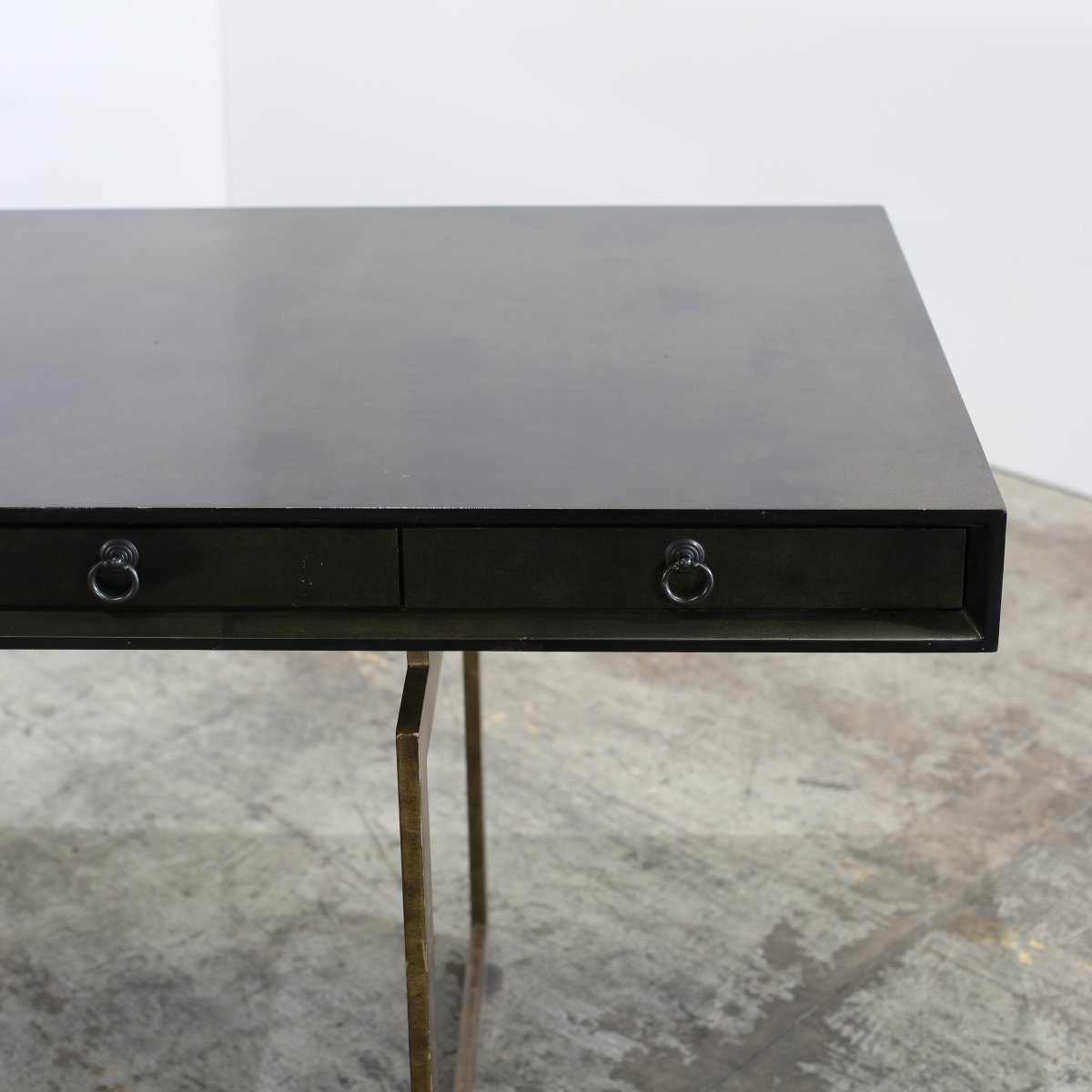 Julian Chichester Cortes Black Vellum Desk @ REHAUS