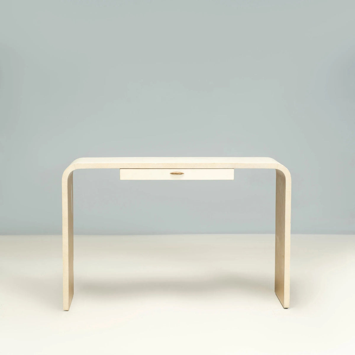 Julian Chichester Cream Faux Shagreen Rene Console Table - REHAUS - Julian Chichester