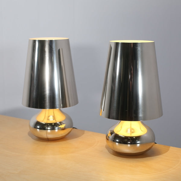 Kartell Cindy Lamps in Silver, Set of Two @ REHAUS