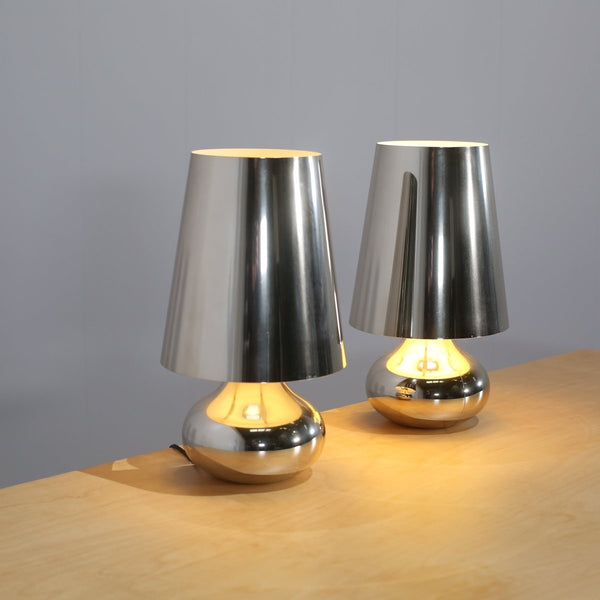 Kartell Cindy Lamps in Silver, Set of Two @ REHAUS
