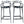 Kartell Masters Bar Stools in Titanium, Set of Two - REHAUS - Kartell