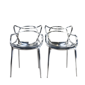 Kartell Masters Chairs in Metal Chrome Finish - REHAUS - Kartell