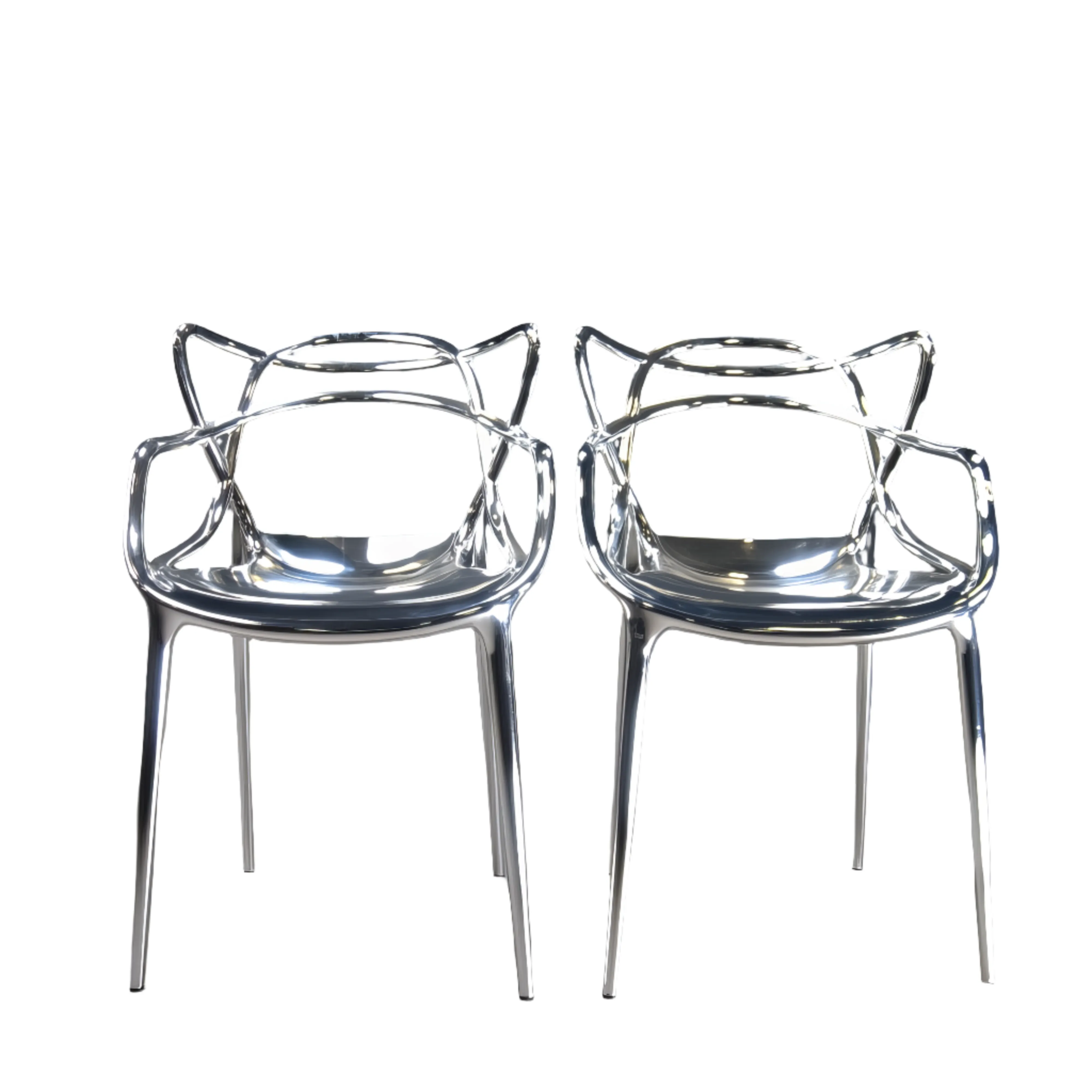 Kartell Masters Chairs in Metal Chrome Finish - REHAUS - Kartell