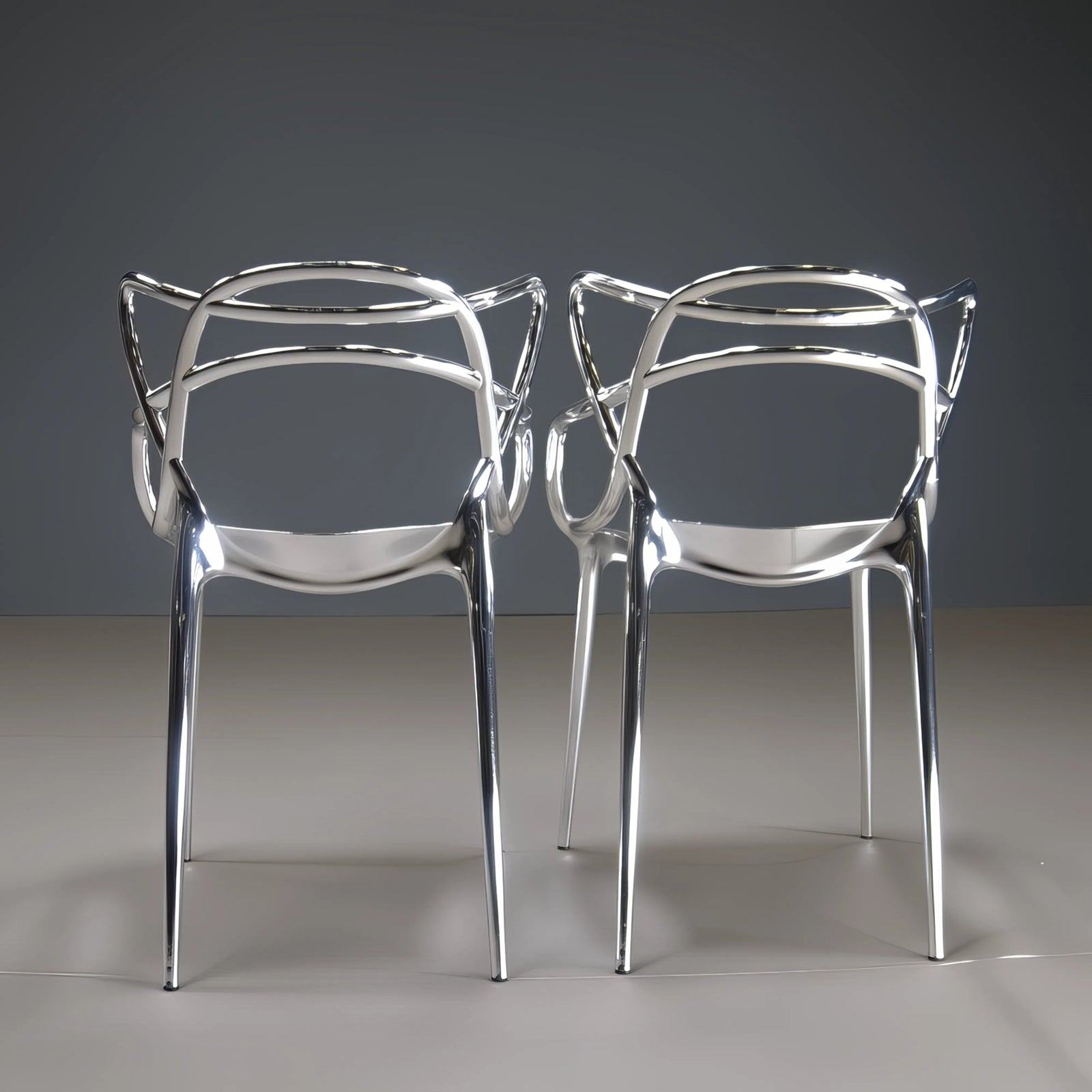 Kartell Masters Chairs in Metal Chrome Finish - REHAUS - Kartell