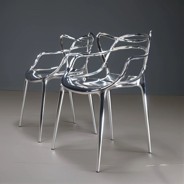 Kartell Masters Chairs in Metal Chrome Finish - REHAUS - Kartell