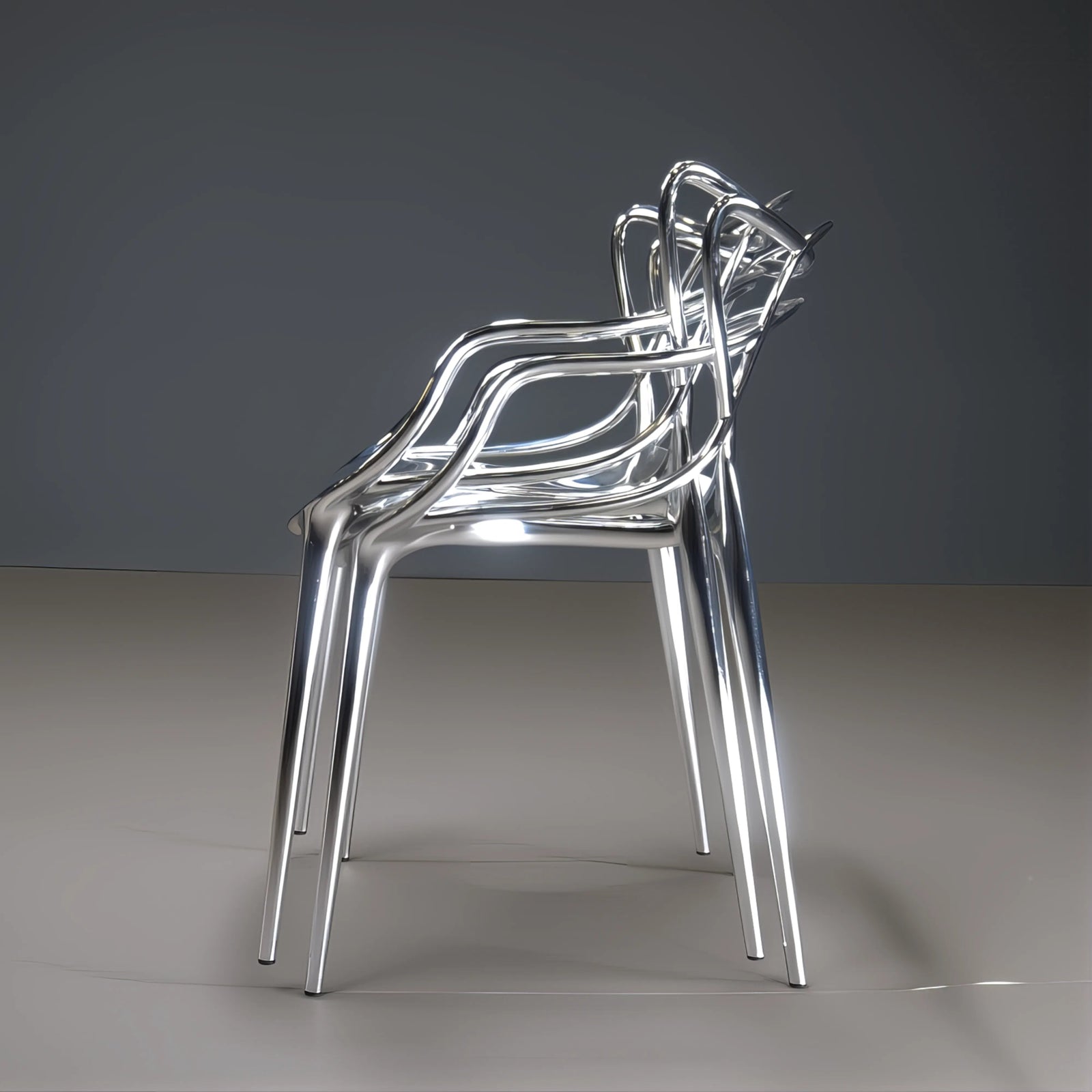 Kartell Masters Chairs in Metal Chrome Finish - REHAUS - Kartell