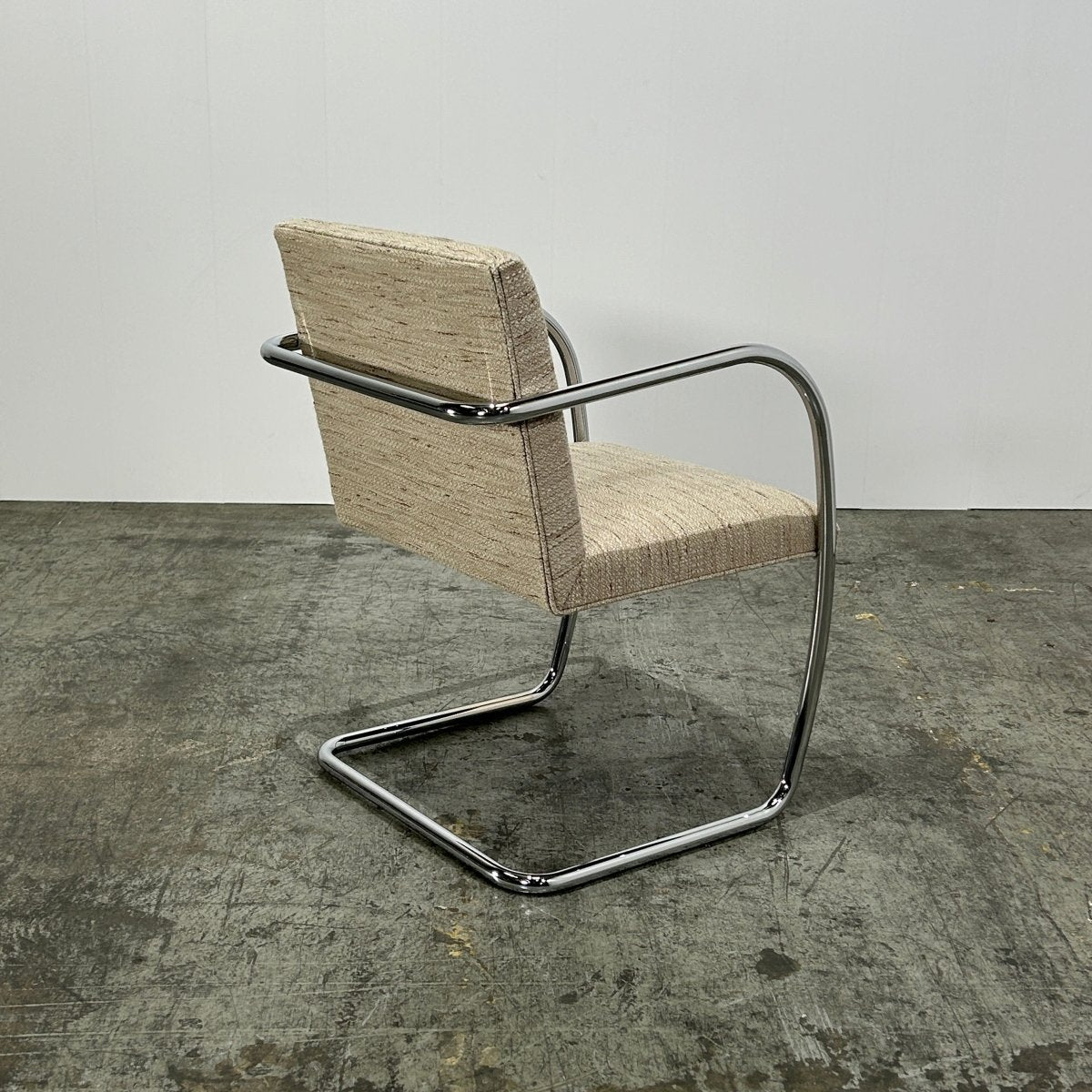 Knoll Brno Cream Tubular Chair by Ludwig Mies van der Rohe, Set of Six @ REHAUS