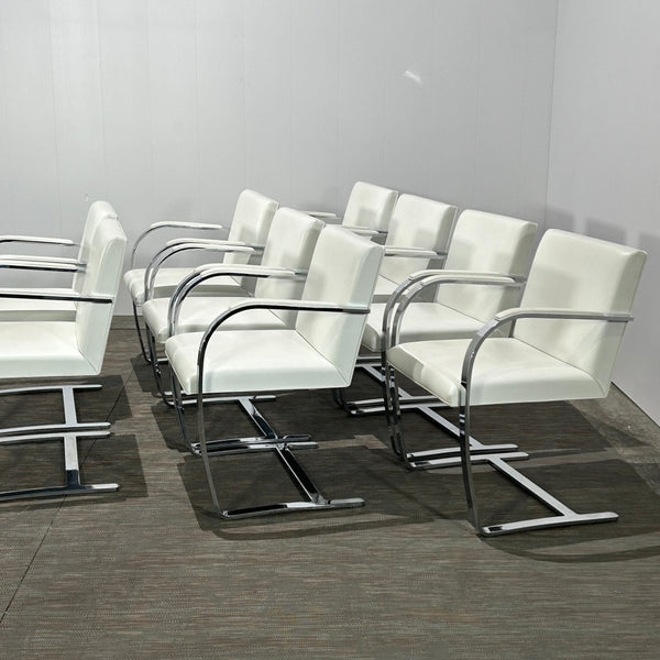Knoll Brno Flat Bar Side Chairs by Mies van Der Rohe, Set of Ten @ REHAUS