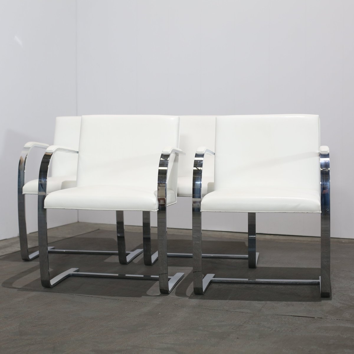 Knoll Brno Flat Bar Side Chairs by Mies van Der Rohe, Set of Ten @ REHAUS