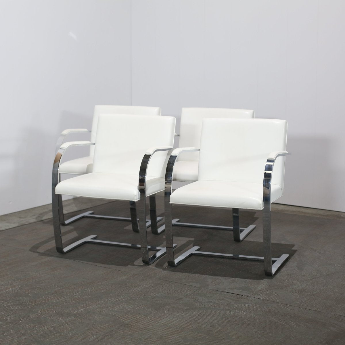Knoll Brno Flat Bar Side Chairs by Mies van Der Rohe, Set of Ten @ REHAUS