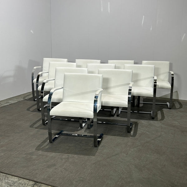 Knoll Brno Flat Bar Side Chairs by Mies van Der Rohe, Set of Ten @ REHAUS