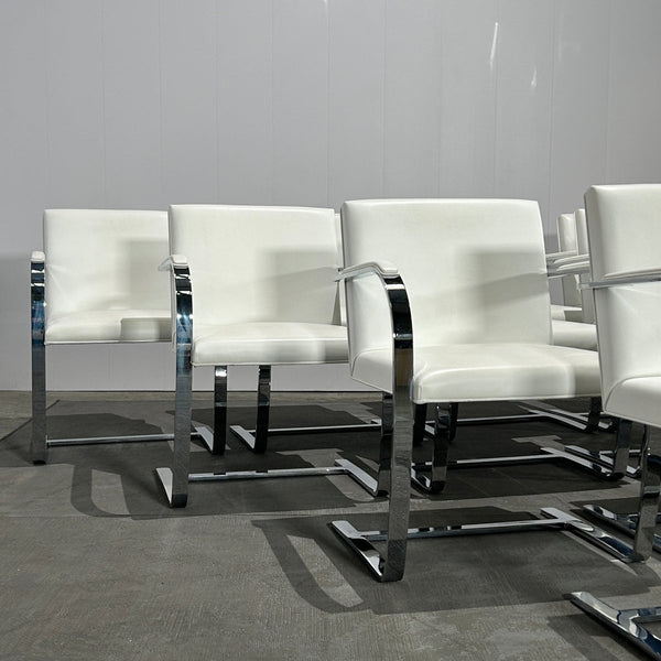 Knoll Brno Flat Bar Side Chairs by Mies van Der Rohe, Set of Ten @ REHAUS