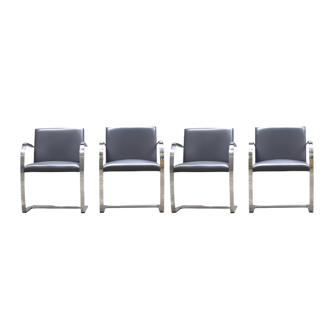 Knoll Dining Chair by Ludwig Mies van der Rohe, Set of Four @ REHAUS