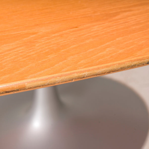 Knoll Oak Wooden Oval Pedestal Dining Table by Eero Saarinen @ REHAUS