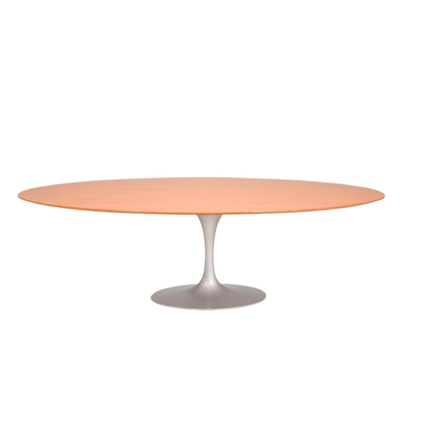 Knoll Oak Wooden Oval Pedestal Dining Table by Eero Saarinen @ REHAUS