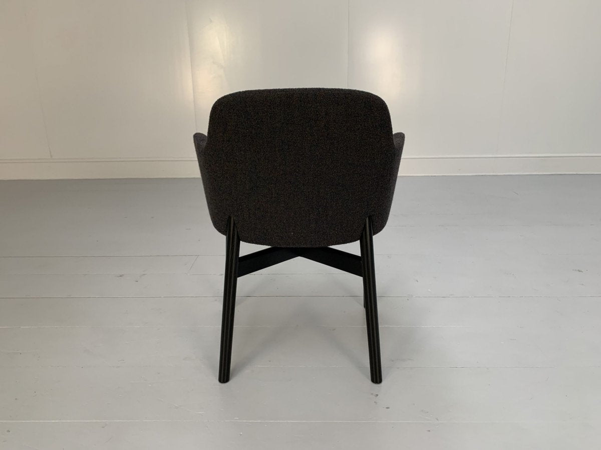 Knoll Studio Krusin 016 Armchairs - In Dark Boucle Wool, Set of Twelve @ REHAUS