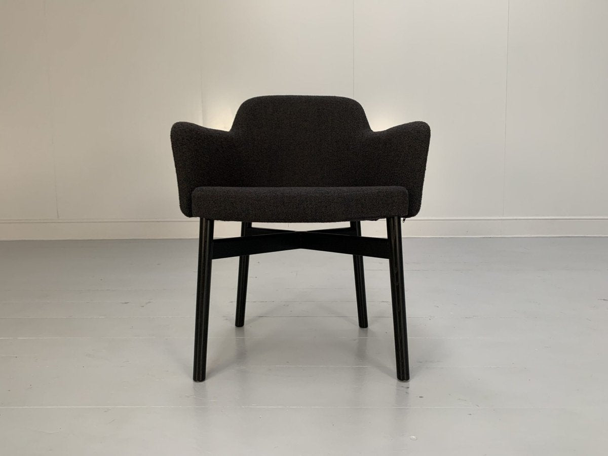 Knoll Studio Krusin 016 Armchairs - In Dark Boucle Wool, Set of Twelve @ REHAUS