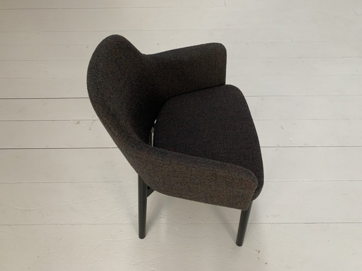 Knoll Studio Krusin 016 Armchairs - In Dark Boucle Wool, Set of Twelve @ REHAUS