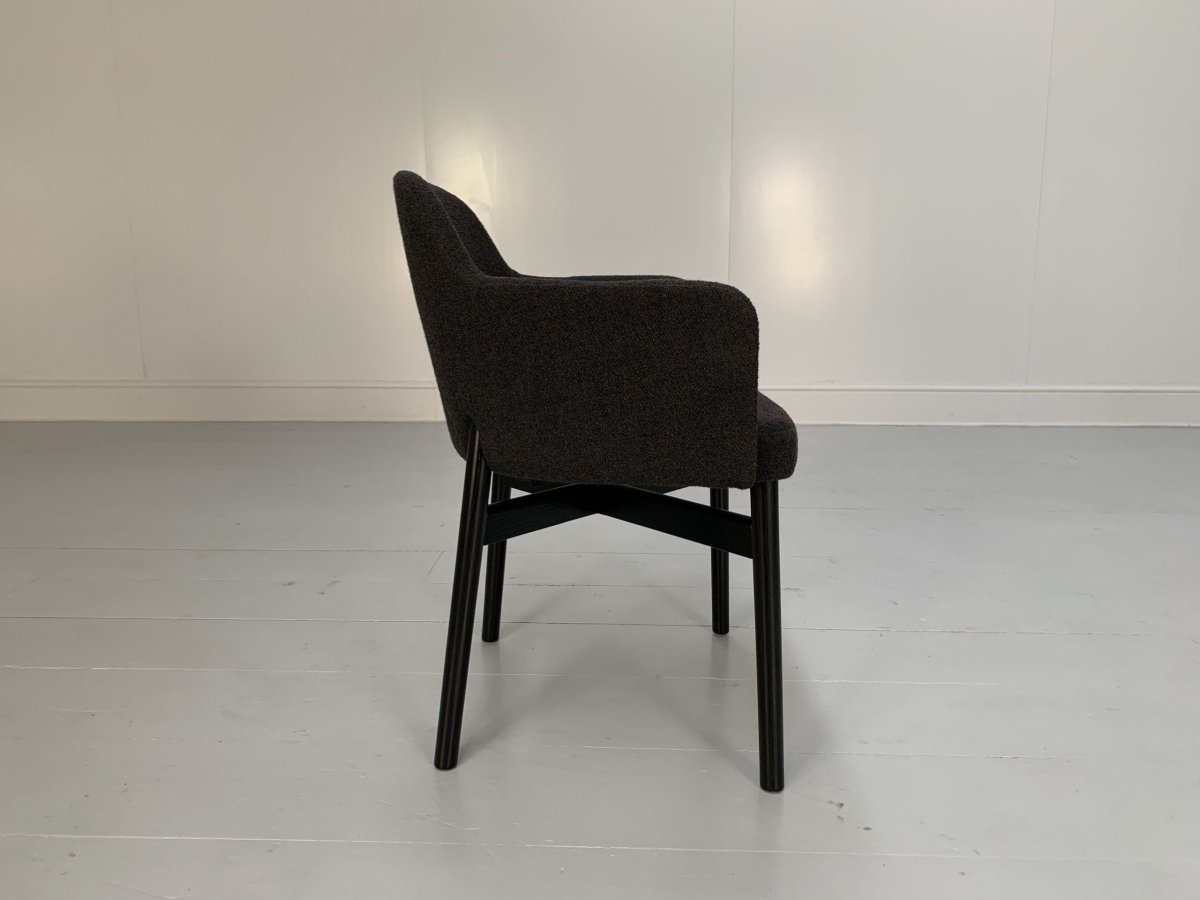 Knoll Studio Krusin 016 Armchairs - In Dark Boucle Wool, Set of Twelve @ REHAUS