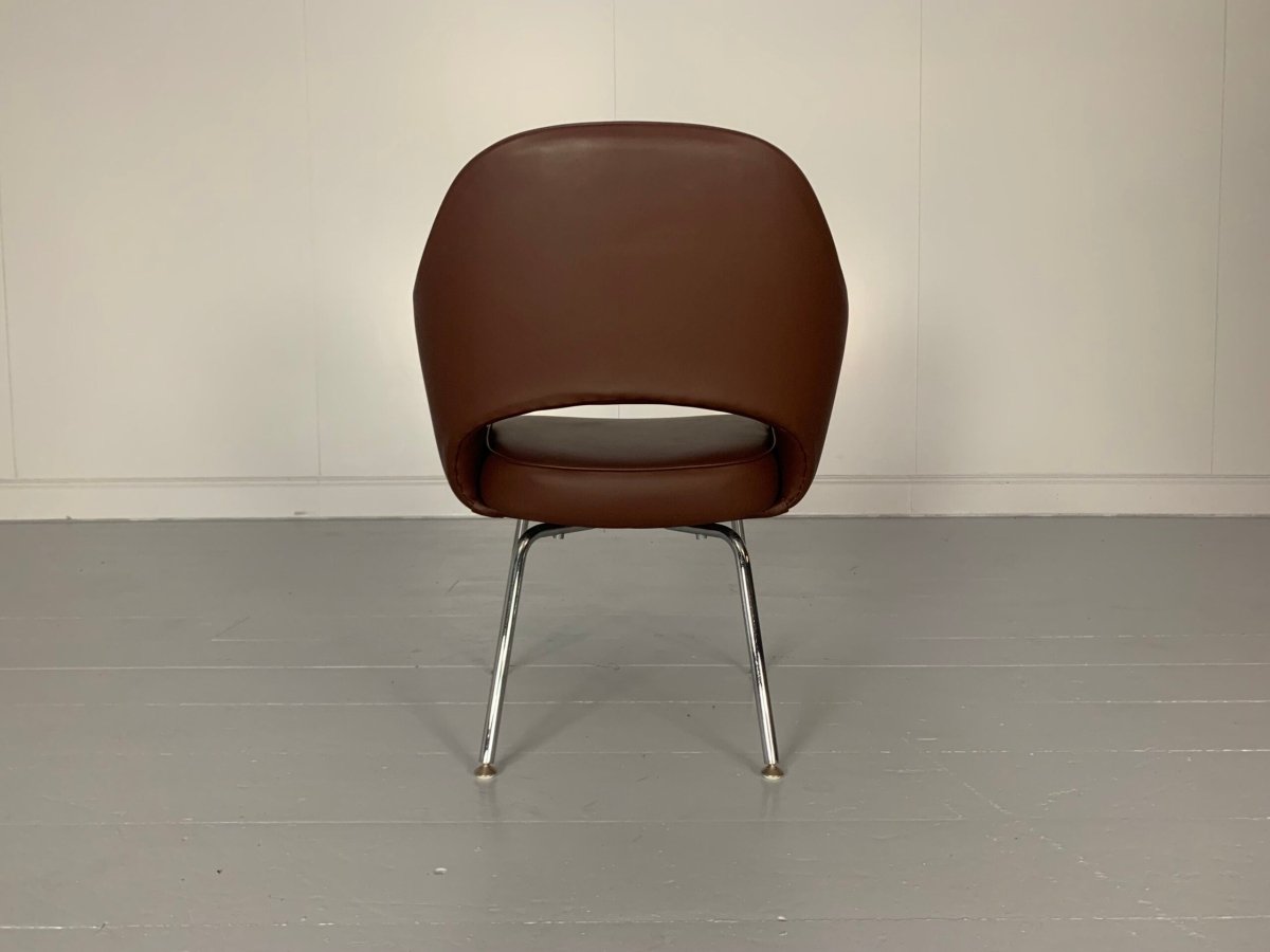Knoll Studio Saarinen Executive Armchair - In Volo Brown Leather @ REHAUS