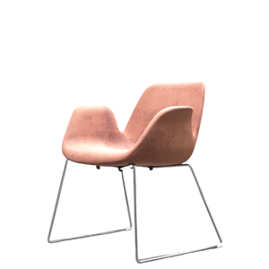 Koleksiyon Halia Shell Chair by Studio Kairos in Patterned Fabric - REHAUS - Koleksiyon