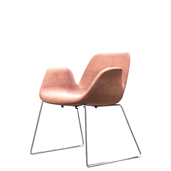 Koleksiyon Halia Shell Chair by Studio Kairos in Patterned Fabric - REHAUS - Koleksiyon